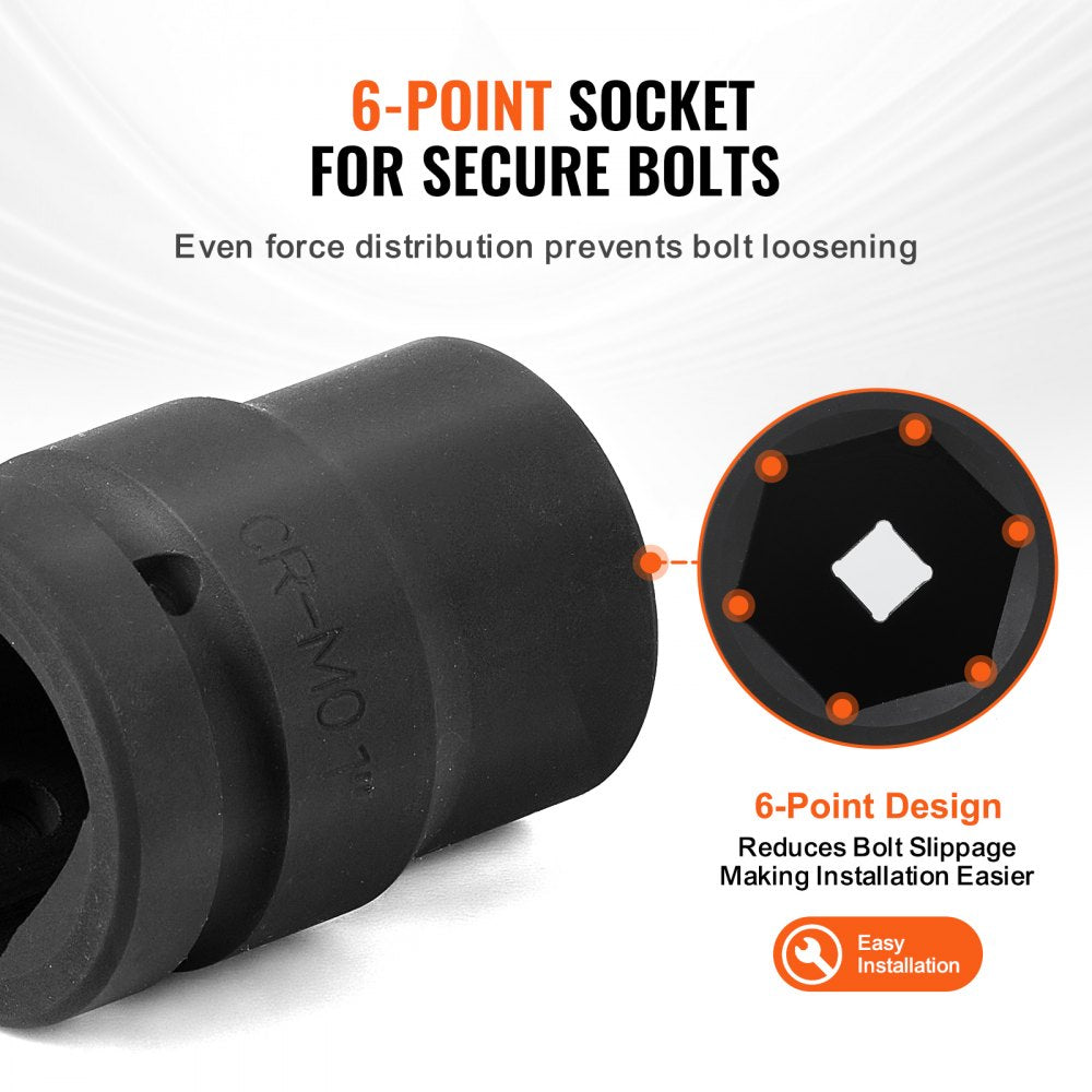 A black 6-point impact socket with "CR-MO" visible, next to a diagram of its design.
