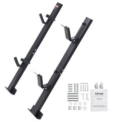 Trimmer Rack, 2 Place Weeder Trimmer Rack, Trim Holder Trailer Rack Carrier with Zinc Alloy Password Lock, Mount On Landscape Truck Trailer Enclosed Trimmer Rack Weed Eater Racks, Pair