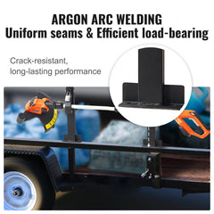 Trimmer Rack, 2 Place Weeder Trimmer Rack, Trim Holder Trailer Rack Carrier with Zinc Alloy Password Lock, Mount On Landscape Truck Trailer Enclosed Trimmer Rack Weed Eater Racks, Pair