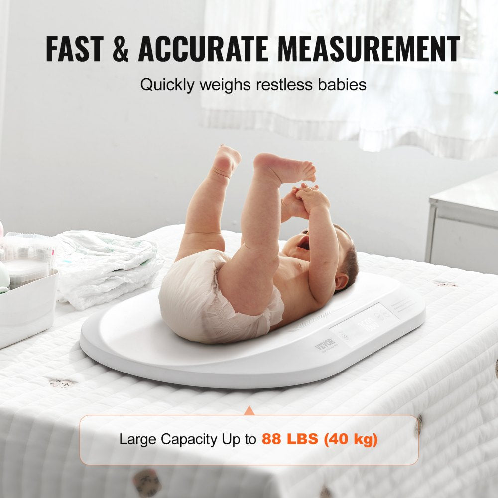 Baby Scale Smart Bluetooth Infant Digital Scale with Measuring Tape 88LBS