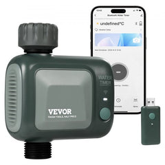 WiFi Sprinkler Timer, Single Outlet, Smart Hose Faucet Water Timer with Brass Inlet, APP Control via 2.4Ghz WiFi or Bluetooth, Voice Control with Alexa Google Assistant, IPX6 for Yard Watering