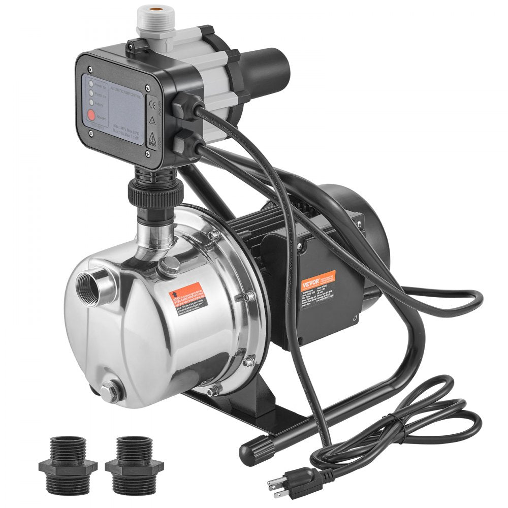 Shallow Well Pump Portable Jet Pump w/ Auto Controller 1HP 1200GPH 164ft