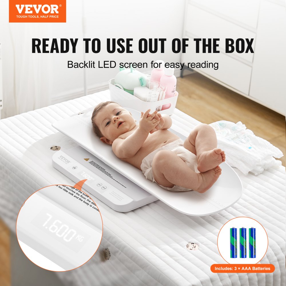 Baby Scale Smart Bluetooth Infant Weight Digital Scale with Hold Function