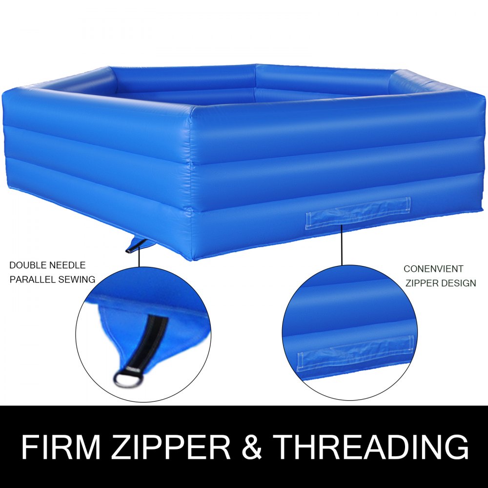 15 ft Gaga Ball Pit, Inflatable with Electric Air Pump, Gagaball Court Inflates in Under 3 Minutes, for Outdoor and Indoor School Family Activity