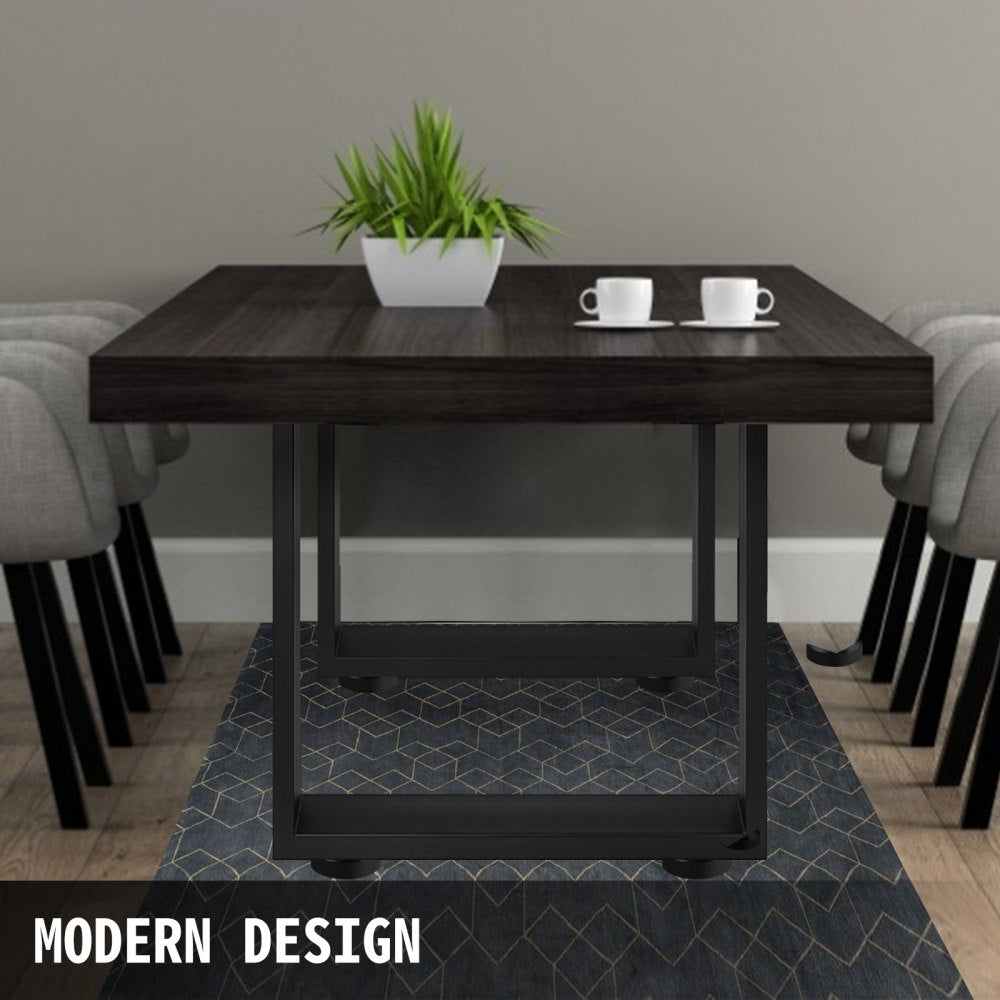 Black Metal Table Legs Set of 2 Steel Table Legs 31x23 Inch Dining Table Legs Office Table Legs Computer Desk Legs Steel Bench Legs Country Style Table Legs DIY Furniture Legs