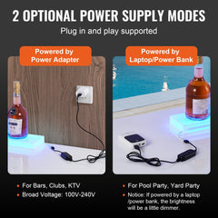 Wall Mounted LED Lighted Liquor Bottle Display Home Bar Shelf  40" 1-Step