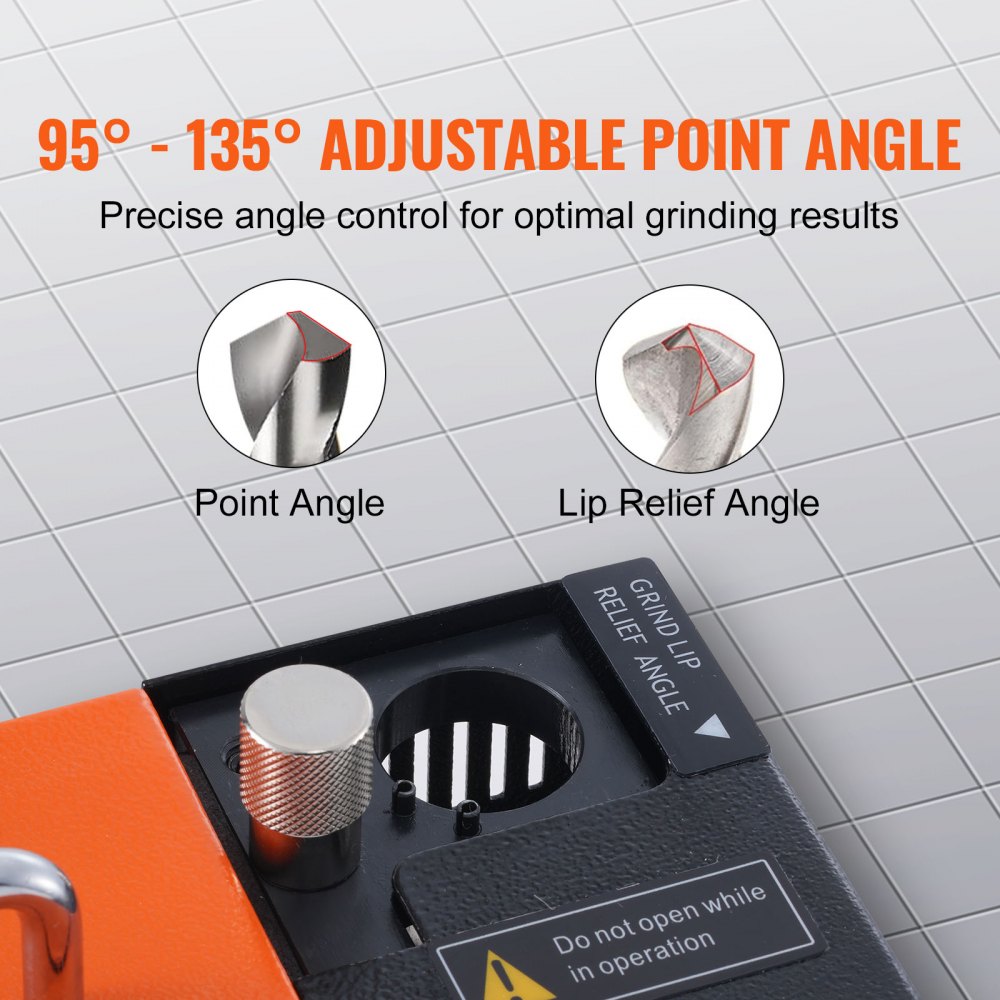 Bostome MR-13A drill bit sharpener with 11 collets and adjustable angle for precise sharpening.