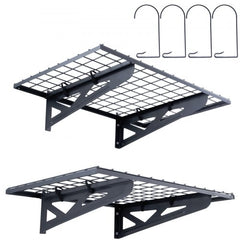 Garage Storage Shelving, 2 Pack, 3 x 2 ft Heavy Duty Garage Shelves Wall Mounted, 500 lbs Load Capacity(Total) Garage Storage Rack Floating Shelves, Suitable for Shop, Shed, Garage Storage