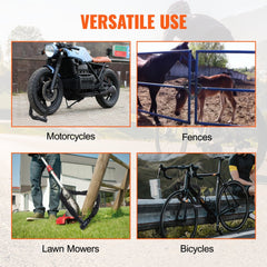 Bike Chain Lock 5.91FT Heavy Duty Bike Lock Anti-Theft Bicycle Chain Lock 10mm Thicker Bicycle Lock Chain with 4 Keys for E-Bike, Motorcycle