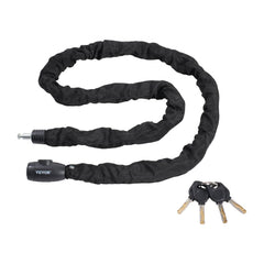Bike Chain Lock 5.91FT Heavy Duty Bike Lock Anti-Theft Bicycle Chain Lock 10mm Thicker Bicycle Lock Chain with 4 Keys for E-Bike, Motorcycle