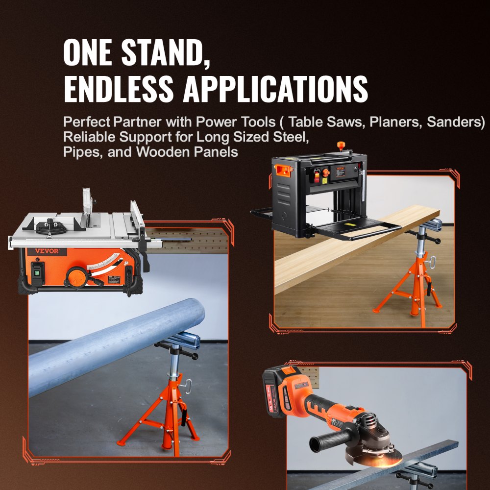 Bostome Roller Stand with adjustable height from 27.6" to 52" and 2500 LBS load capacity.