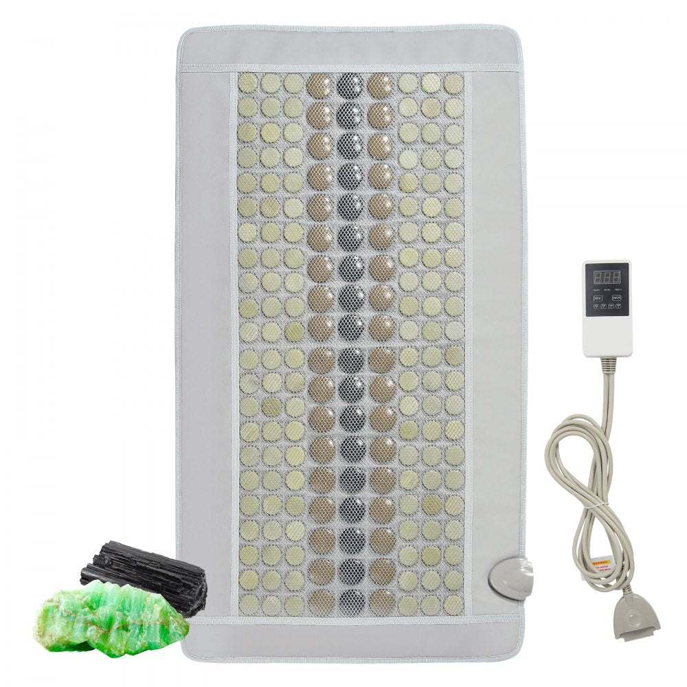 Far Infrared Heating Pad 132 Natural Jade 54 Tourmaline Stone Heating Pad