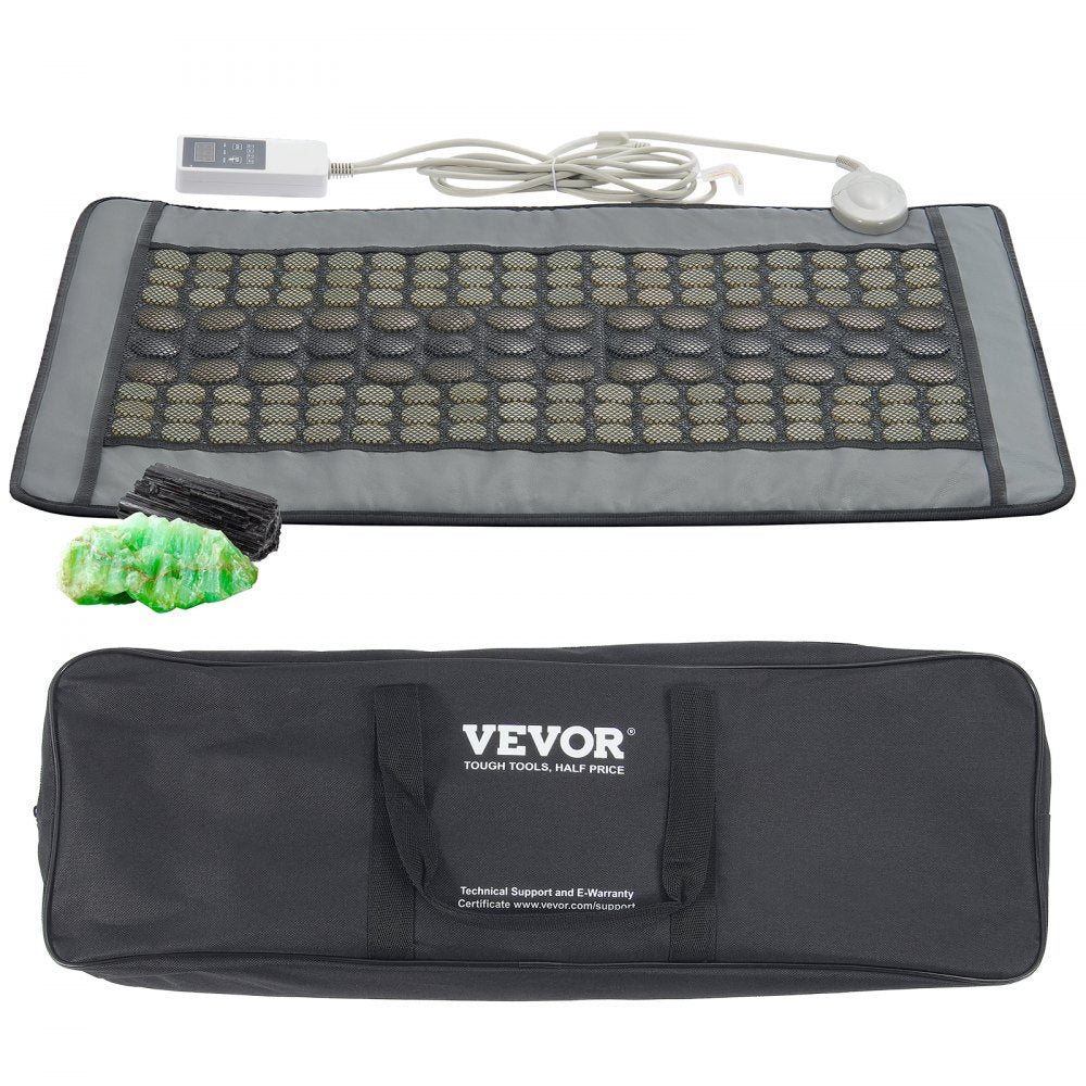 Far Infrared Heating Pad 108 Natural Jade 42 Tourmaline Stone Heating Pad