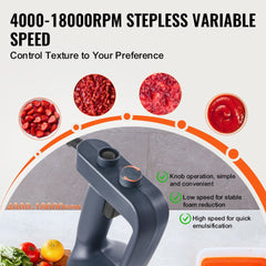 Commercial Immersion Blender 500W Heavy Duty Hand Mixer for Soup Sauces