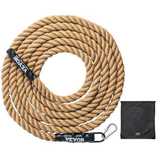 1.5"x25FT Gym Climbing Rope Fitness Strength Training Rope Home Exercise