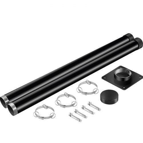 Sun Shade Post, 85" Shade Sail Post, 3" Diameter Sail Pole, Steel Structure Sail Shade Post, Powder Coated Extendable Sun Shade Pole Suitable for Lawn, Garden, Wooden Deck, Backyard, Playground