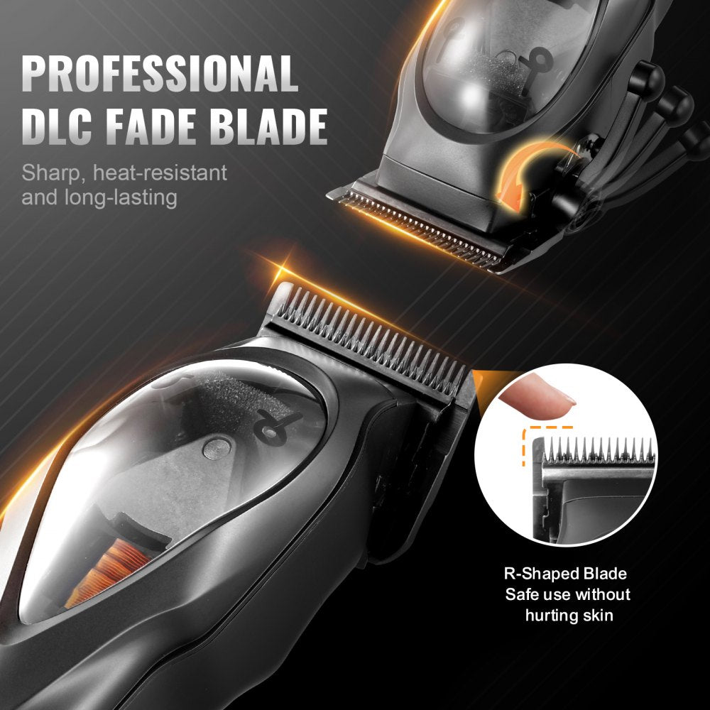 Professional Hair Clipper Men`s Barber Clipper 10000RPM & DLC Fade Blade
