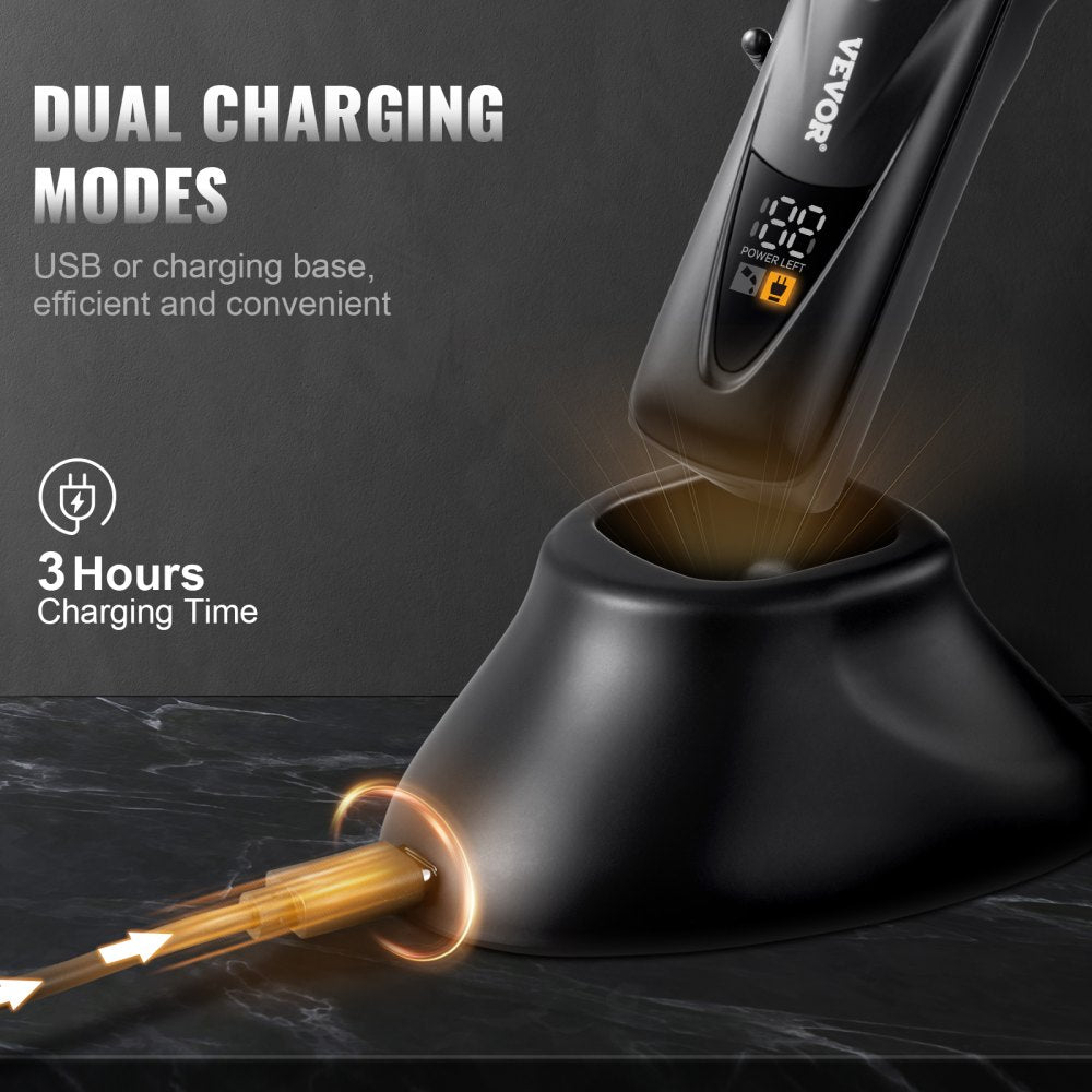 Professional Hair Clipper Men`s Barber Clipper 10000RPM & DLC Fade Blade