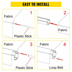 RV Awning 16` Camper Awning Fabric, Trailer Awning Canopy Patio Camping Car Awning, Durable 15oz Vinyl Roller Tube for RV, Van, SUV, Patio Awning Replacement Ocean Blue Fade