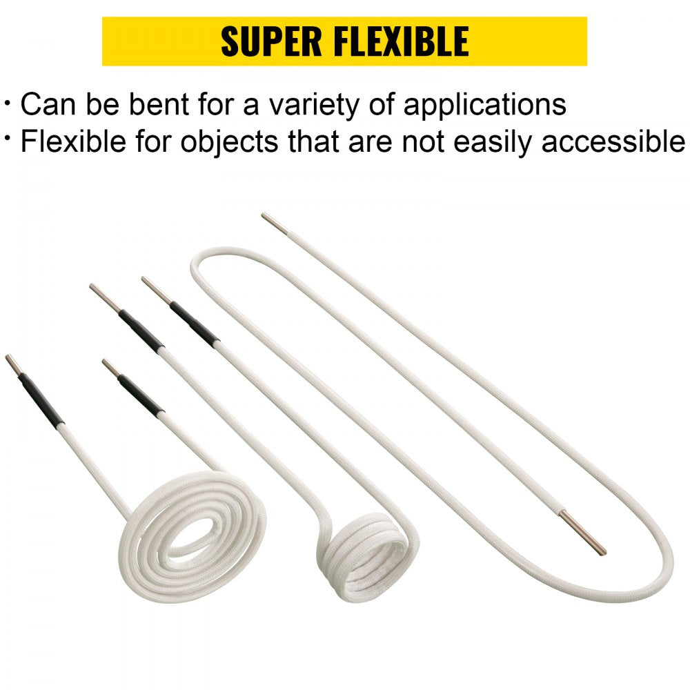 Induction Heater Coil Kit 8PCS Most Used Induction Heater Coils with Varying Lengths, Heat Resistant Induction Heater Tool with Flexibility and Long Lifespan For Removing Rusty Bolts and Nuts