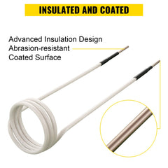 Induction Heater Coil Kit 8PCS Most Used Induction Heater Coils with Varying Lengths, Heat Resistant Induction Heater Tool with Flexibility and Long Lifespan For Removing Rusty Bolts and Nuts