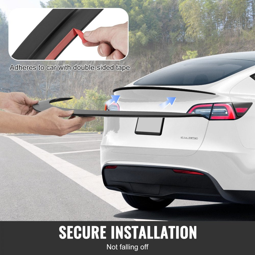 GT Wing Car Spoiler, 47.2 inch Spoiler, Compatible With Tesla Model Y, High Strength ABS Material, Baking Paint, Car Rear Spoiler Wing, Racing Spoilers for Cars, Matte Black