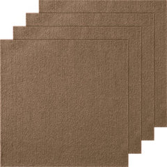 Dark brown peel and stick carpet tiles, 18"x18", in a 10-pack for easy installation.