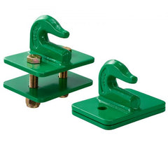 3/8" Tractor Bucket Hooks Grade 70 Forged Steel Grab Hooks Backer Plate