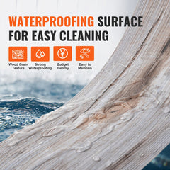 Self Adhesive Vinyl Floor Tiles 36 x 6 inch, 36 Tiles 0.62mm Thick Peel & Stick, Vintage Wood Grain DIY Flooring for Kitchen, Dining Room, Bedrooms & Bathrooms, Easy for Home Decor