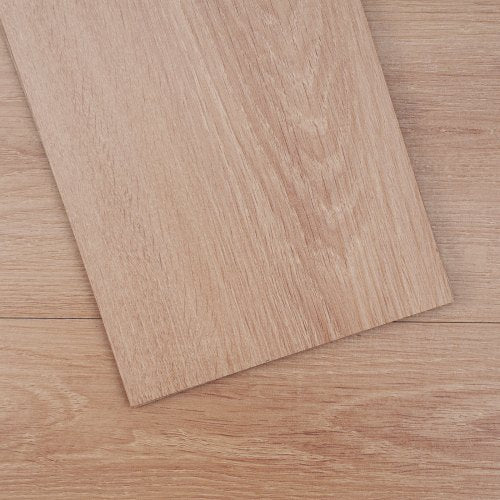 Self Adhesive Vinyl Floor Tiles 36 x 6 inch, 36 Tiles 2.5mm Thick Peel & Stick, Natural Wood Grain DIY Flooring for Kitchen, Dining Room, Bedrooms & Bathrooms, Easy for Home Decor
