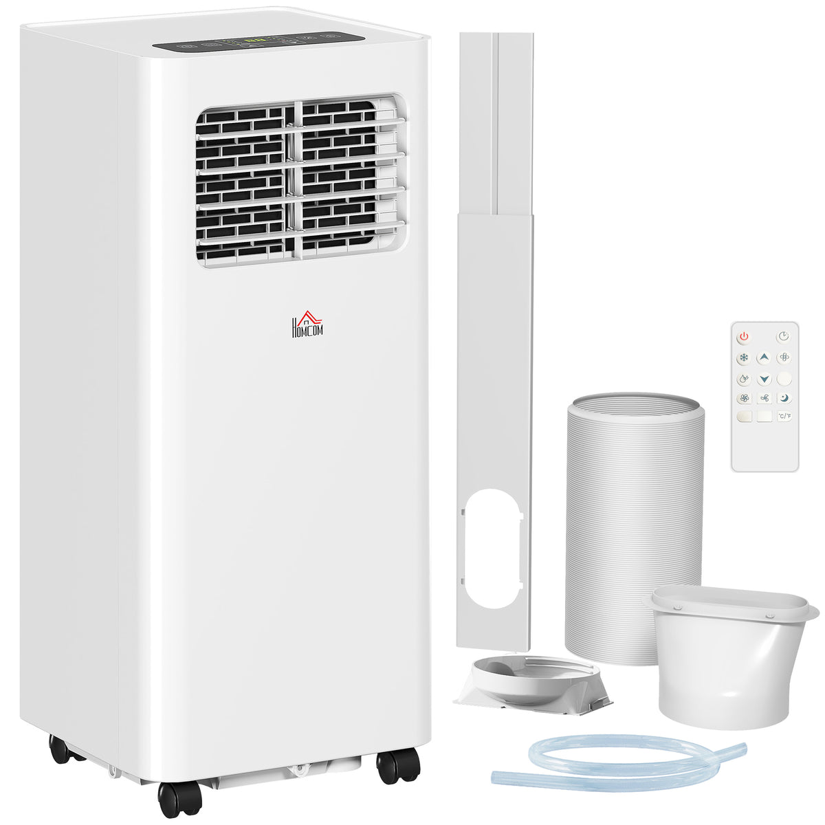 8000 BTU Mobile Air Conditioner, 345 Sq. Ft., AC Unit with Dehumidifier, Sleep, 24H Timer On/Off, Window Kit, White