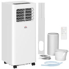 8000 BTU Mobile Air Conditioner, 345 Sq. Ft., AC Unit with Dehumidifier, Sleep, 24H Timer On/Off, Window Kit, White