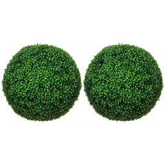 2 Pack Artificial Tree Boxwood Topiary Balls, 19.75 Inch