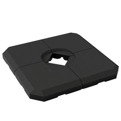 4-Piece Heavy Duty Cantilever Offset Umbrella Stand Base Weight, 264 lb. Capacity, Easy to Fill with Water or Sand
