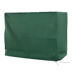 600D Oxford 3-Seater Patio Swing Cover Outdoor Swing Chair Cover Rain Protection Waterproof Anti-UV, Dark Green